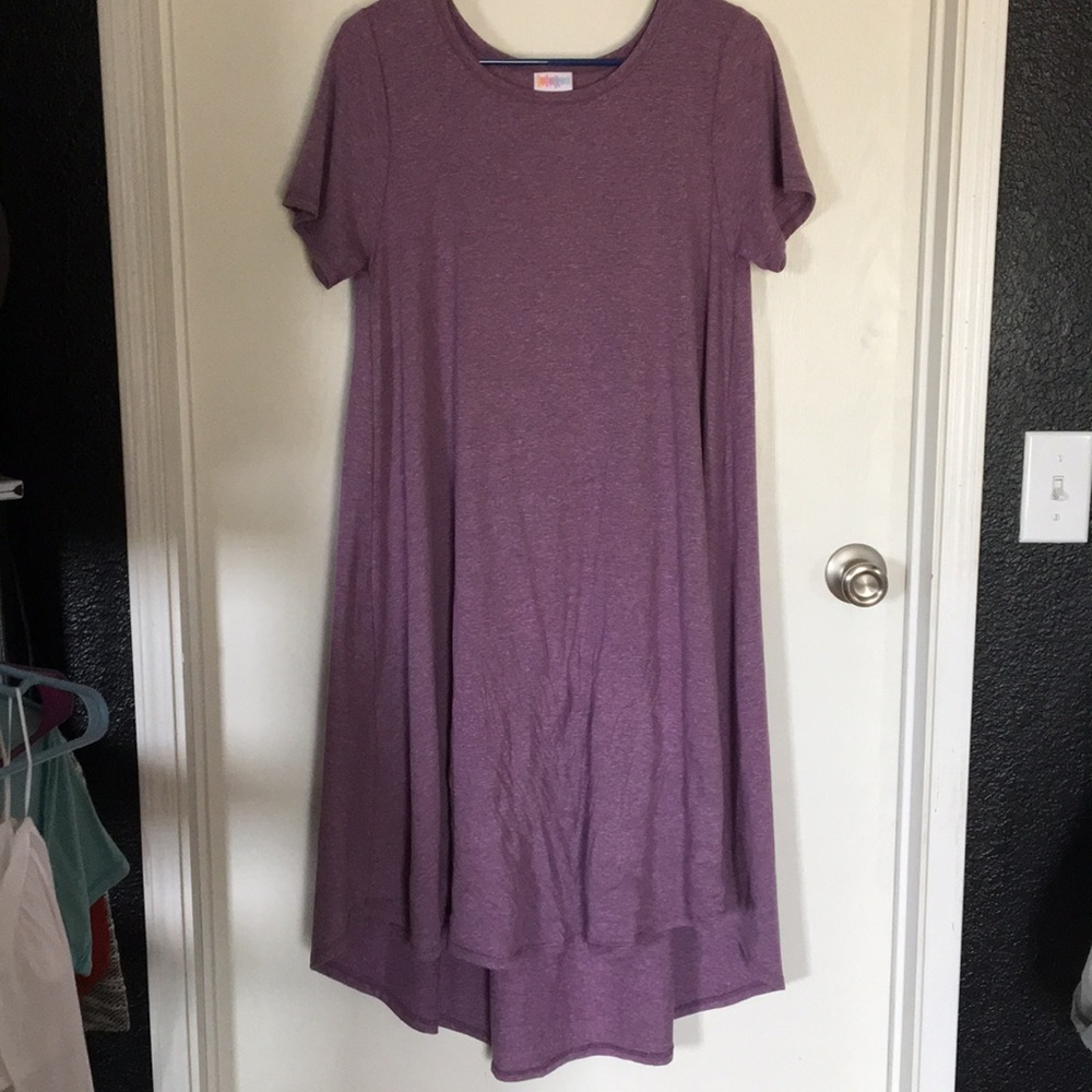 Purple striped lularoe Carly